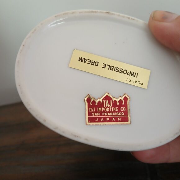 Taj Importing Co. San Francisco Music Trinket Box Pegasus Plays Impossible Dream - Picture 5 of 10